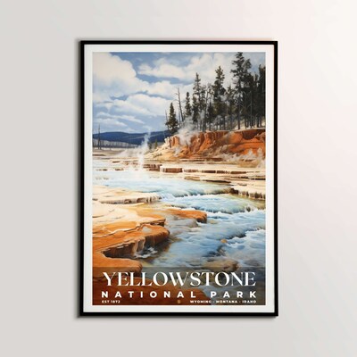 Yellowstone National Park Poster, Travel Art, Office Poster, Home Decor | S6 - image2
